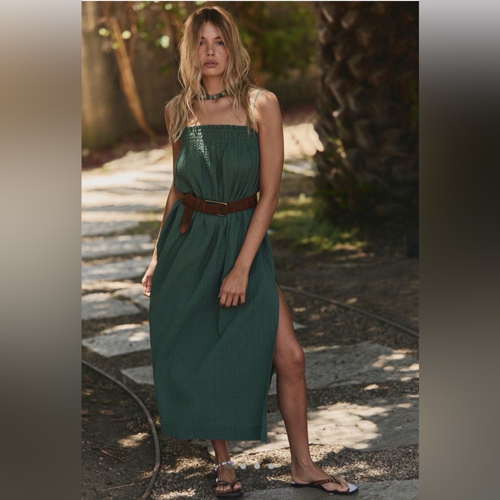 Free People Green Maxi Dress